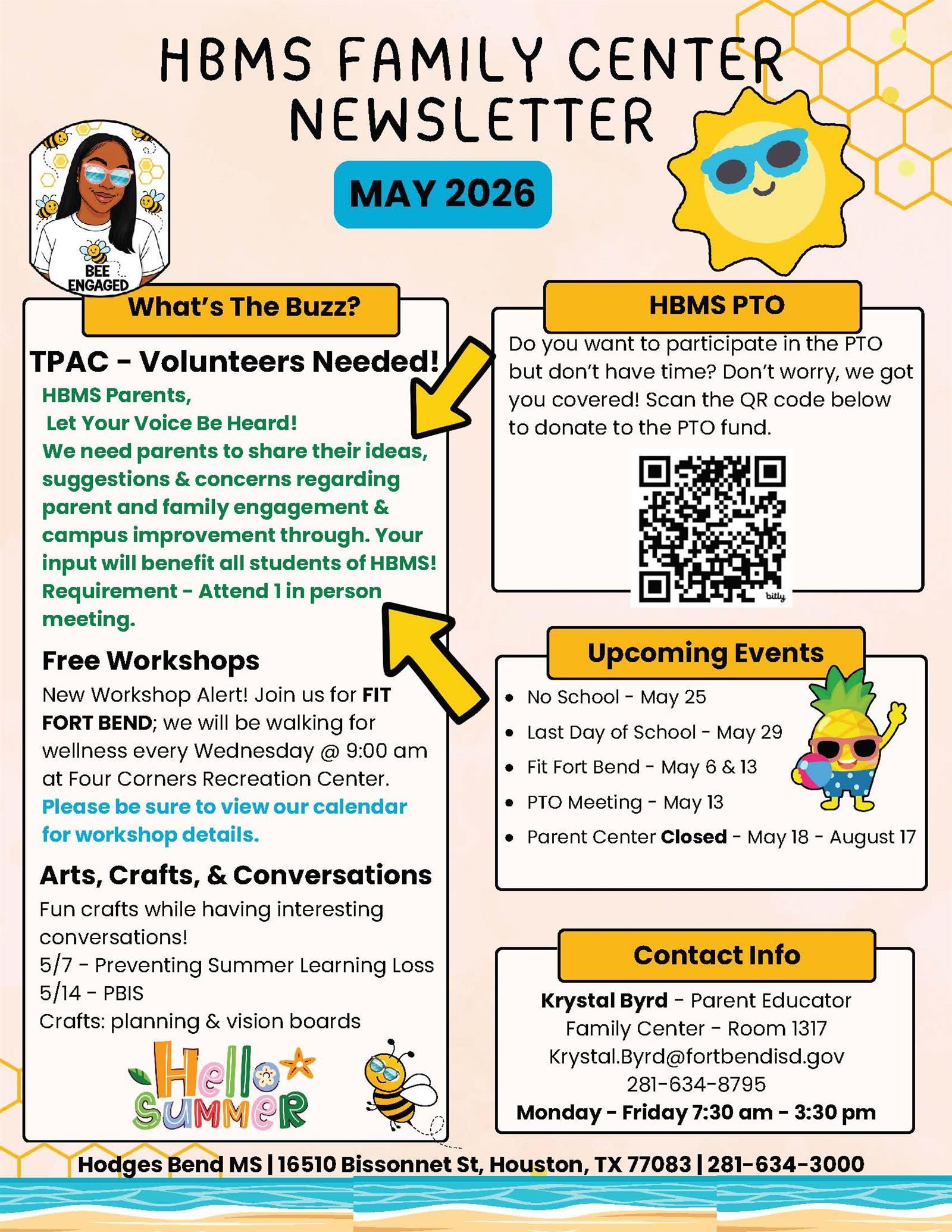  Family Center Monthly Newsletter